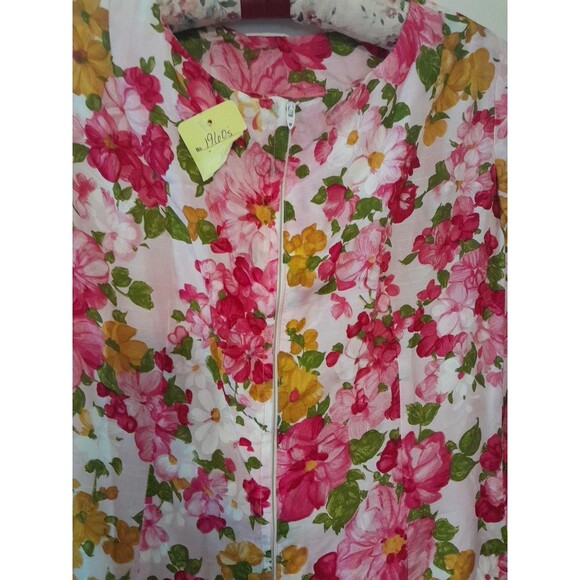 1960s Women’s Floral Below Knee Cottage Core Dress. Pit To Pit 19"/medium.b33 - Picture 6 of 6